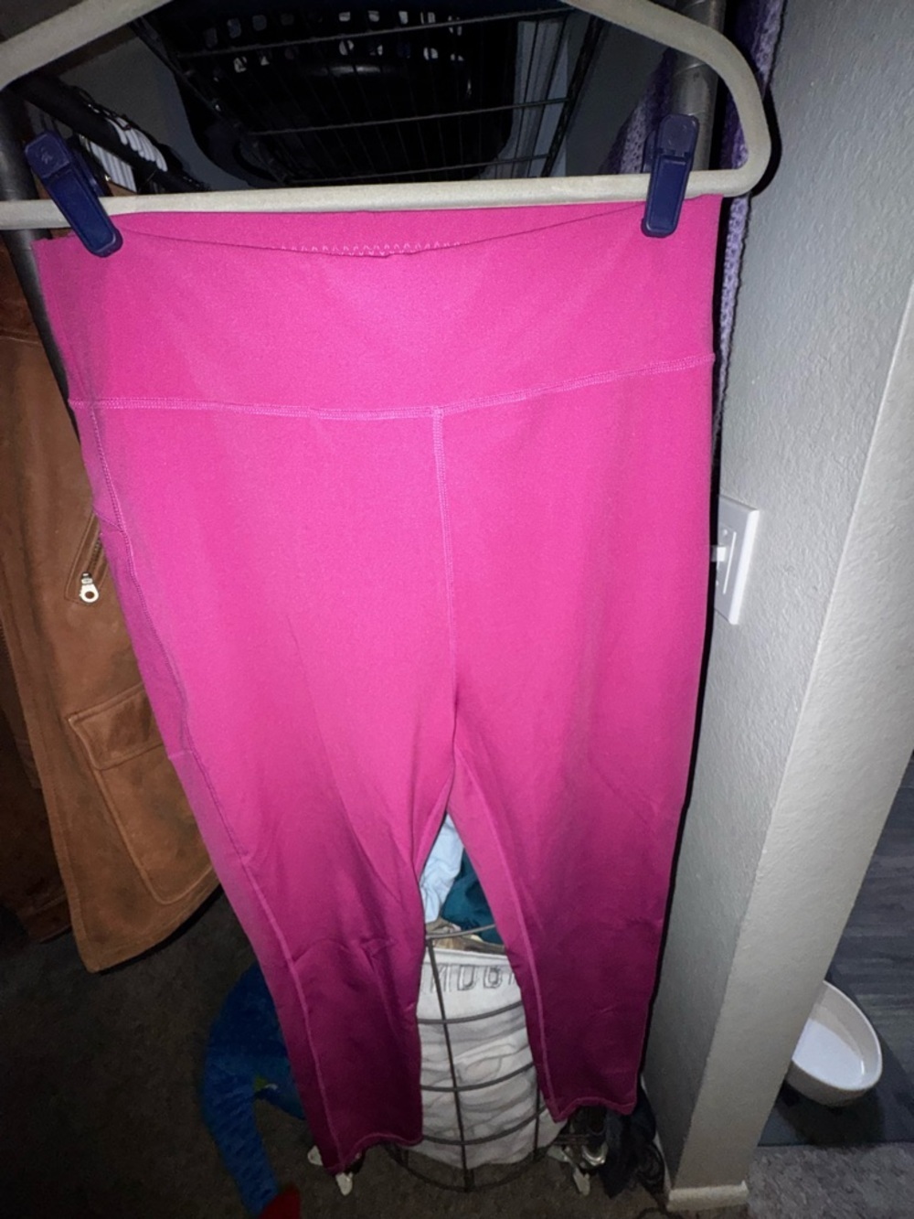 POP Fit Bright Pink High-Waist Leggings